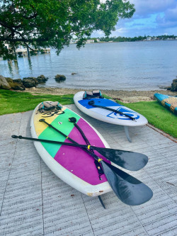 Our bay is perfect for beginners SUP lessons